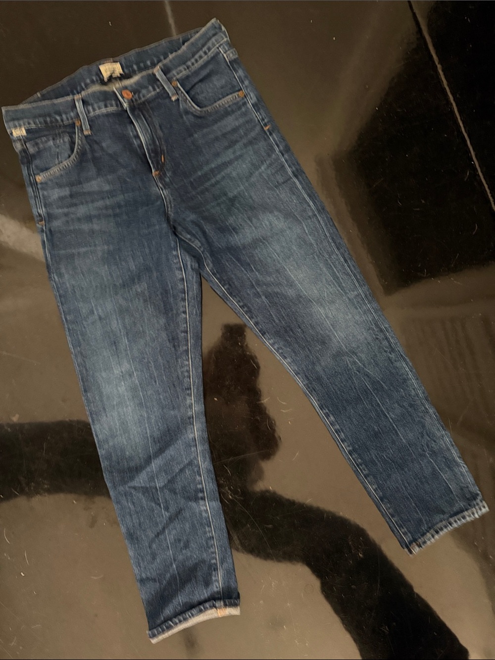 Citizens of Humanity Women's Blue Straight leg Jeans